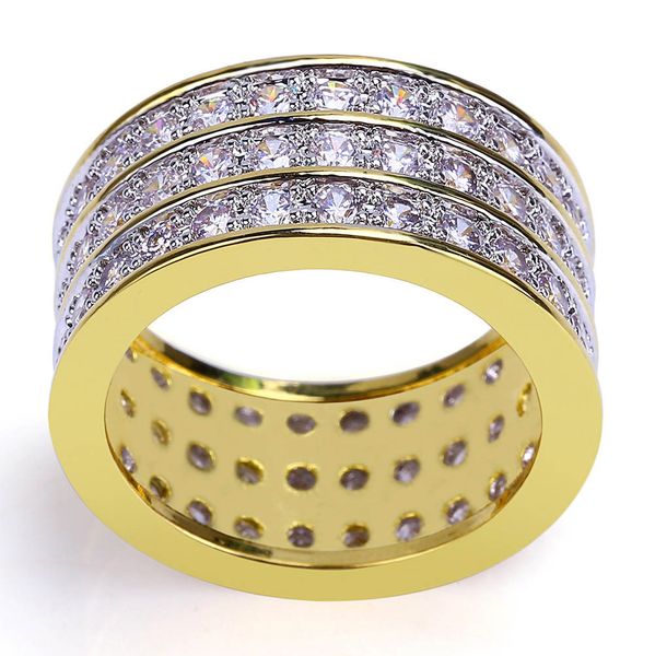wholesale-selling hip hop 3 full of zircon gold plated rings men's jewelry europe and america, Golden;silver
wholesale-selling hip hop 3 full of zircon gold plated rings men's jewelry europe and america, Golden;silver