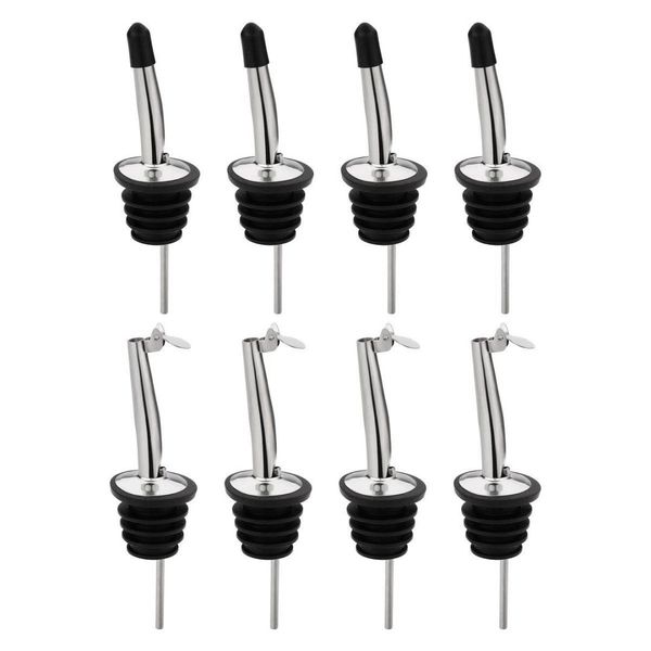 8 pack liquor pour spout set stainless steel olive oil bottle speed pourers tapered spout flow wine beer bartend tool with dus
8 pack liquor pour spout set stainless steel olive oil bottle speed pourers tapered spout flow wine beer bartend tool with dus