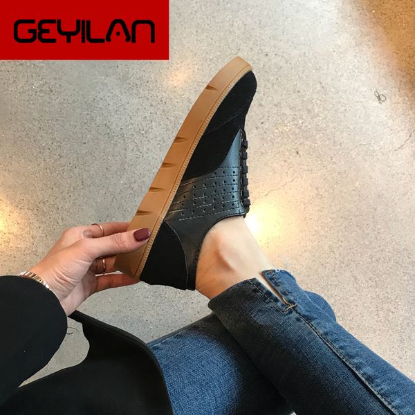 black genuine leather women sneakers casual flat shoes for women flats 2018 spring autumn soft flat platform shoes
black genuine leather women sneakers casual flat shoes for women flats 2018 spring autumn soft flat platform shoes