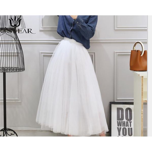 new fashion layer tulle skirts women's black gray white tutu skirt elastic high waist lace skirt pleated midi
new fashion layer tulle skirts women's black gray white tutu skirt elastic high waist lace skirt pleated midi