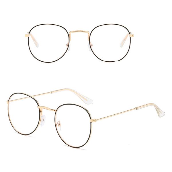 fashion harajuku retro round glasses frame man women metal eyeglasses optical lens plain mirror clear lens, Black
fashion harajuku retro round glasses frame man women metal eyeglasses optical lens plain mirror clear lens, Black