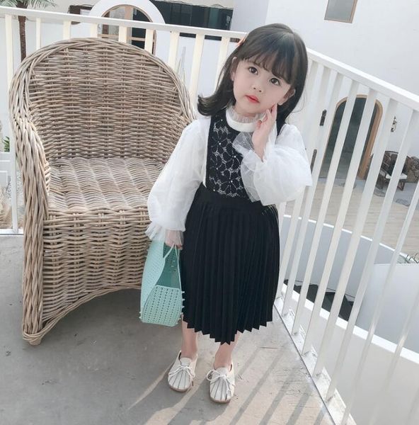 2020 new girls 2 pcs set blouse+vest dress fashion spring girls suit 1-6 years hm769, White
2020 new girls 2 pcs set blouse+vest dress fashion spring girls suit 1-6 years hm769, White