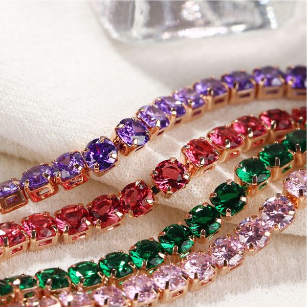 chain bracelet color round crystal channel setting series connection gold color plated alloy metal chain red purple white, Golden;silver
chain bracelet color round crystal channel setting series connection gold color plated alloy metal chain red purple white, Golden;silver
