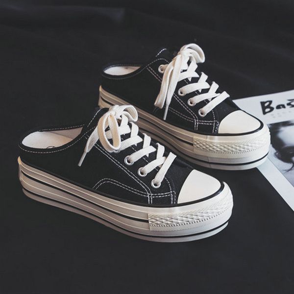 summer heelless running shoes women's inner increase canvas shoes half drag thick bottom casual sports for women zp-201
summer heelless running shoes women's inner increase canvas shoes half drag thick bottom casual sports for women zp-201