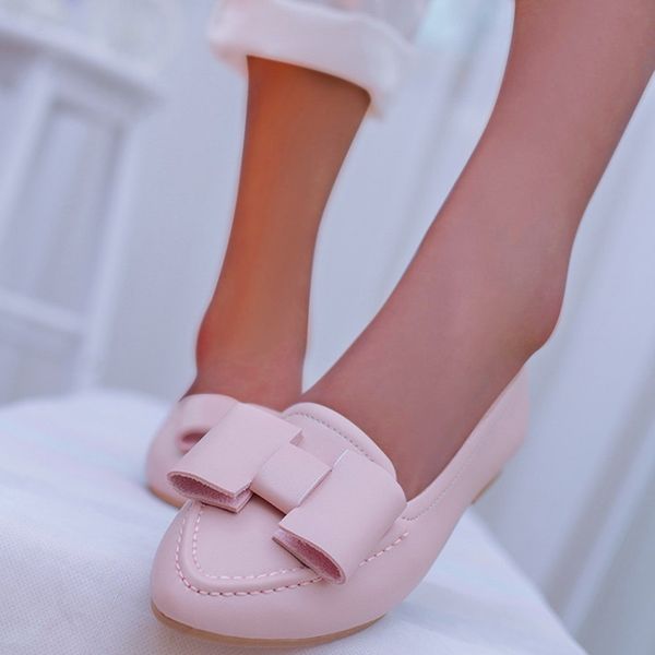 flat shoes women 2019 bow flats pu leather loafers women slip on casual shoes shallow flats round toe work lazy, Black
flat shoes women 2019 bow flats pu leather loafers women slip on casual shoes shallow flats round toe work lazy, Black