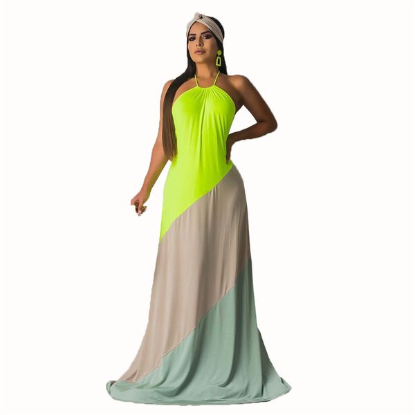 2019 brand fashion luxury designer women dresses elegant panelled halter sleeveless maxi dresses womens formal dresses, Black
2019 brand fashion luxury designer women dresses elegant panelled halter sleeveless maxi dresses womens formal dresses, Black