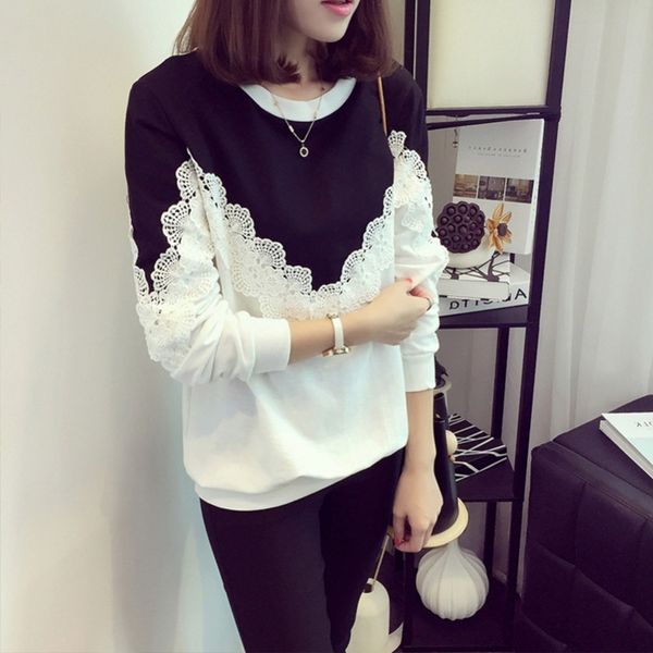 new women's lace lace long-sleeve, thin and loose jersey plus-size small-size wool product #229389, Black
new women's lace lace long-sleeve, thin and loose jersey plus-size small-size wool product #229389, Black