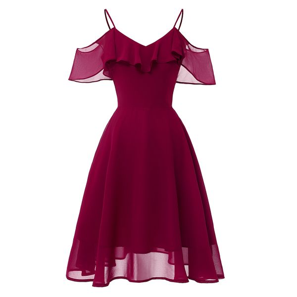 dressv burgundy cocktail dress spaghetti straps short sleeves graduation party dress ruffles fashion cocktail dresses, White;black
dressv burgundy cocktail dress spaghetti straps short sleeves graduation party dress ruffles fashion cocktail dresses, White;black