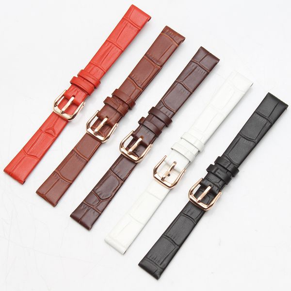 genuine 12/14/16/18/20mm watch band strap cow leather ultra-thin replacement watchband rose gold strap buckle for men women, Black;brown
genuine 12/14/16/18/20mm watch band strap cow leather ultra-thin replacement watchband rose gold strap buckle for men women, Black;brown