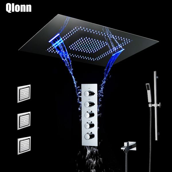 пульт дистанционного управления светодиодные хром 64 цветов квадратная душевая головка осадков водопад ванной латунь термостатические смесит 
пульт дистанционного управления светодиодные хром 64 цветов квадратная душевая головка осадков водопад ванной латунь термостатические смесит