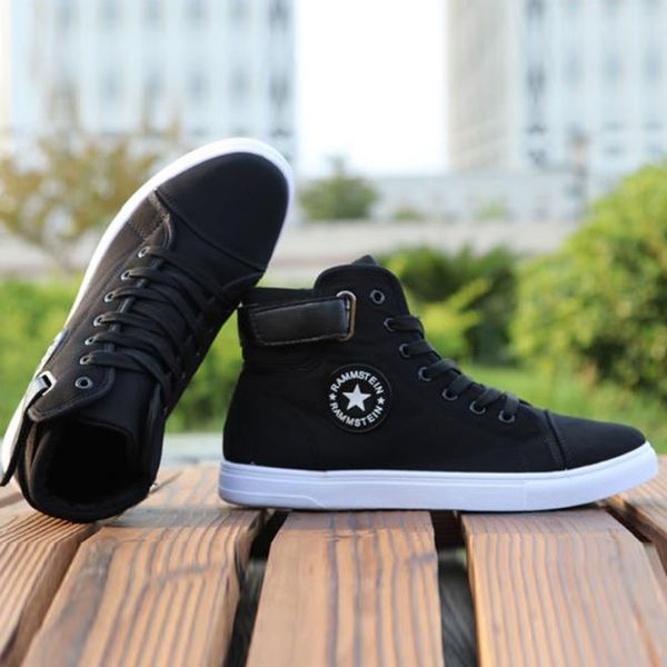 mens high-canvas shoes men 2019 new spring autumn fashion sneakers lace-up high style solid colors man black shoes
mens high-canvas shoes men 2019 new spring autumn fashion sneakers lace-up high style solid colors man black shoes