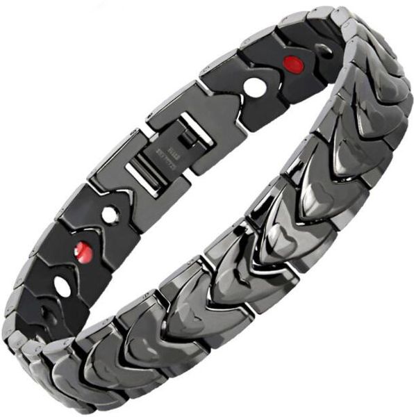 male bracelet 2020 popular fashion dropshipping bracelets & bangles charm germanium magnetic h power stainless steel bracelet, Black
male bracelet 2020 popular fashion dropshipping bracelets & bangles charm germanium magnetic h power stainless steel bracelet, Black