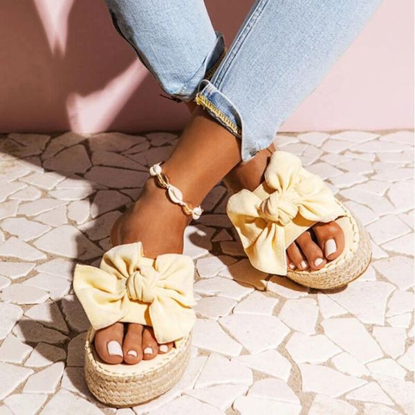 slippers women slides summer bow summer sandals weave slipper indoor outdoor linen flip-flops beach shoes platform slipper 2020, Black
slippers women slides summer bow summer sandals weave slipper indoor outdoor linen flip-flops beach shoes platform slipper 2020, Black