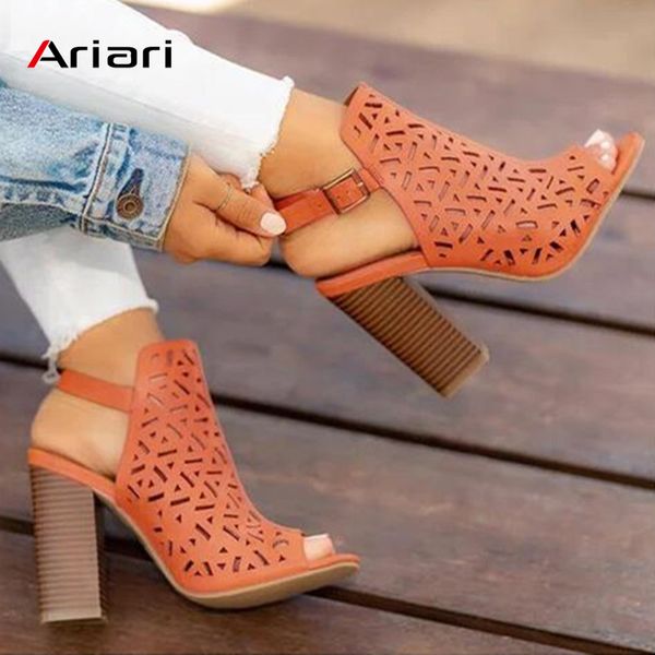 ariari women sandals ankle strap summer shoes carved high heels sandals plus size 34-43 hollow out open toe party wedding sandal, Black
ariari women sandals ankle strap summer shoes carved high heels sandals plus size 34-43 hollow out open toe party wedding sandal, Black