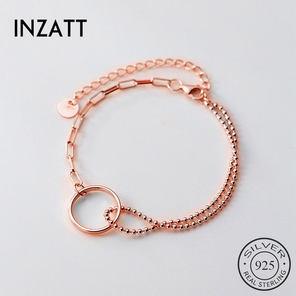 inzareal 925 sterling silver geometric round bracelet for fashion women party trendy fine jewelry bead chain accessories, Golden;silver
inzareal 925 sterling silver geometric round bracelet for fashion women party trendy fine jewelry bead chain accessories, Golden;silver