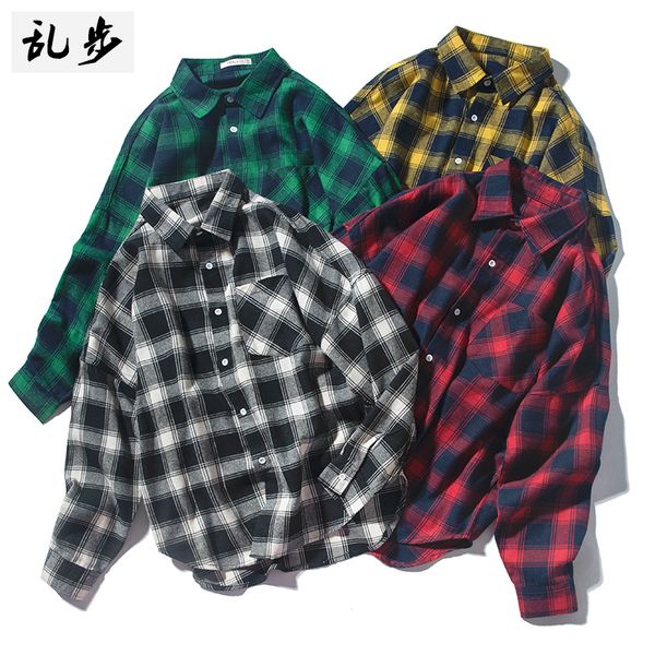 japanese plaid plus size men shirt cotton loose long sleeve casual button shirts koszula retro autumn men clothes new mm60ncs, White;black
japanese plaid plus size men shirt cotton loose long sleeve casual button shirts koszula retro autumn men clothes new mm60ncs, White;black