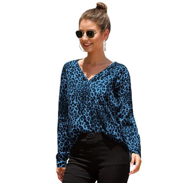loose spring autumn shopping office travel women blouse leopard print daily v neck casual long sleeve irregular hem, White
loose spring autumn shopping office travel women blouse leopard print daily v neck casual long sleeve irregular hem, White