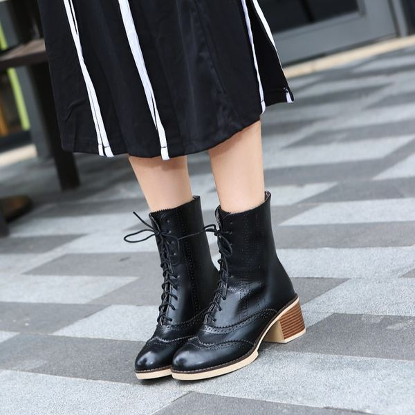 big size 10 11 12 boots women shoes ankle boots for women ladies shoes woman winter cross lace cutout, Black
big size 10 11 12 boots women shoes ankle boots for women ladies shoes woman winter cross lace cutout, Black