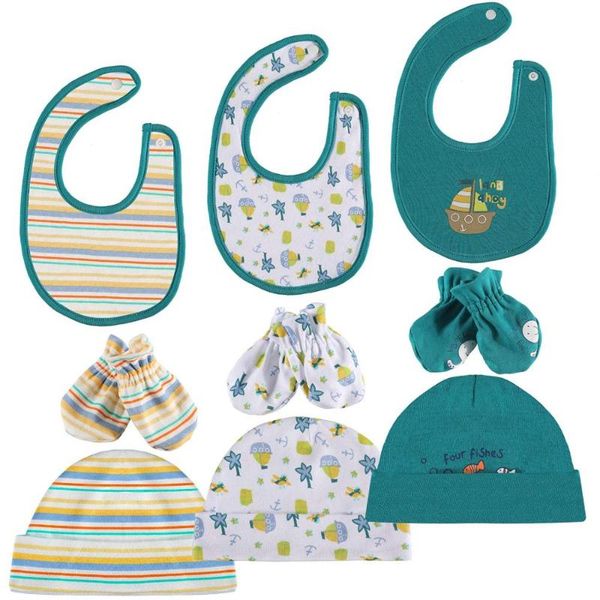 newborn baby cotton caps mittens bib - 100% cotton 3 pcs bibs, 3pcs baby caps hats, 3 pairs scratch mittens g, White
newborn baby cotton caps mittens bib - 100% cotton 3 pcs bibs, 3pcs baby caps hats, 3 pairs scratch mittens g, White