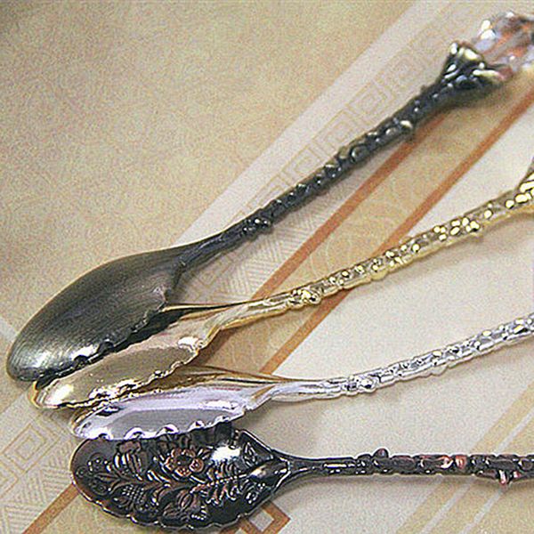 vintage royal style crystal head bronze carved coffee spoon tea icecream scoop flatware home cutlery
vintage royal style crystal head bronze carved coffee spoon tea icecream scoop flatware home cutlery