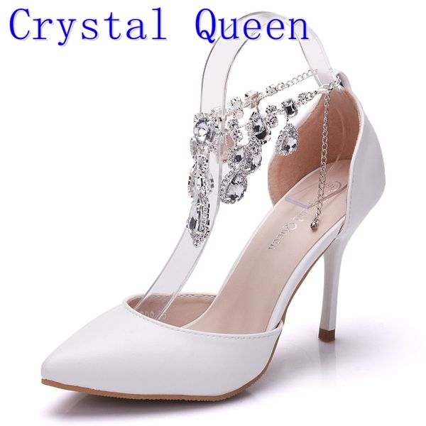 crystal queen fashion custom heels 9cm rhinestones foot ring women wedding shoes thin heels bling party pumps lady dress shoes, Black
crystal queen fashion custom heels 9cm rhinestones foot ring women wedding shoes thin heels bling party pumps lady dress shoes, Black