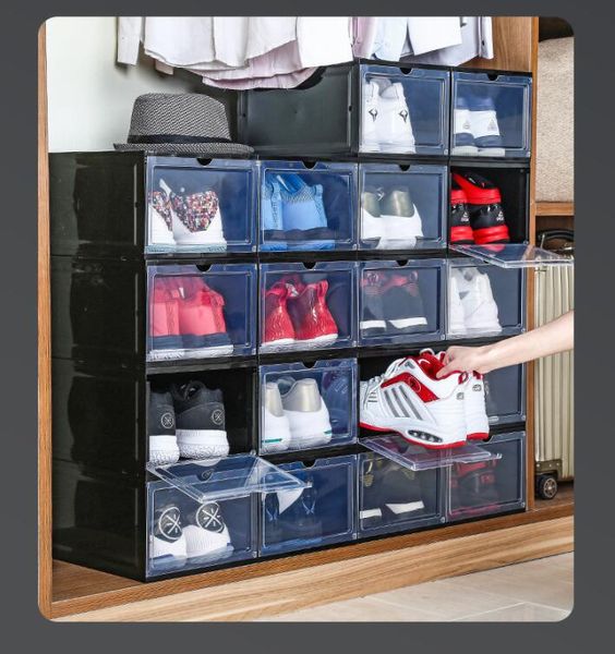 10pcs/lot pp transparent plastic storage shoe boxes storage dust-proof drawer storage box cabinet can be folded and removable czg 003-2
10pcs/lot pp transparent plastic storage shoe boxes storage dust-proof drawer storage box cabinet can be folded and removable czg 003-2