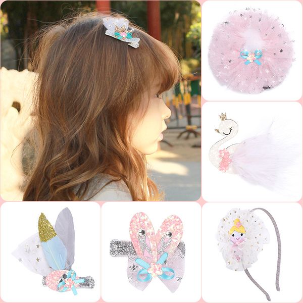 kids silver star glitter mesh hair clips children crown white swan ballet baby girl headbands princess barrette hair sticks hairbands, Slivery;white
kids silver star glitter mesh hair clips children crown white swan ballet baby girl headbands princess barrette hair sticks hairbands, Slivery;white