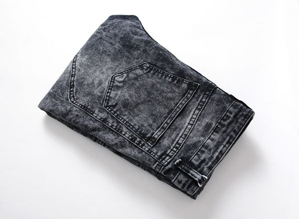 2019 fashion men's simple jeans straight slim large size 28-42 high elastic pants motorcycle pants gray 1691, Blue
2019 fashion men's simple jeans straight slim large size 28-42 high elastic pants motorcycle pants gray 1691, Blue