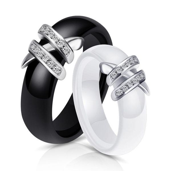cluster rings jewelry new fashion elegant grade quality zircon 316l electroplated black white ceramic circle rings wholesale lr085, Golden;silver
cluster rings jewelry new fashion elegant grade quality zircon 316l electroplated black white ceramic circle rings wholesale lr085, Golden;silver