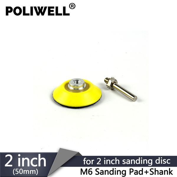 poliwell 2 inch back-up sanding pad for 50 mm hook and loop sanding disc backer plate 6 mm shank rotary power tools accessories
poliwell 2 inch back-up sanding pad for 50 mm hook and loop sanding disc backer plate 6 mm shank rotary power tools accessories