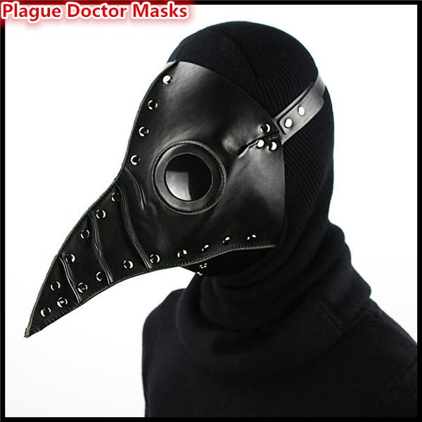 steampunk faux leather black bubonic plague doctor masks medieval history death bird long beak masks halloween carnival costumes
steampunk faux leather black bubonic plague doctor masks medieval history death bird long beak masks halloween carnival costumes