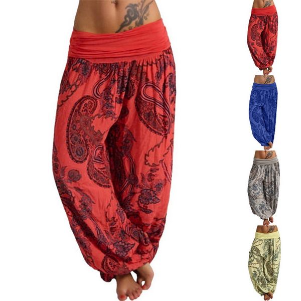 2020 new bohemian elastic waist pants women casual beachwear jumper fashion sport plus size print ropa mujer spring trousers, Black;white
2020 new bohemian elastic waist pants women casual beachwear jumper fashion sport plus size print ropa mujer spring trousers, Black;white