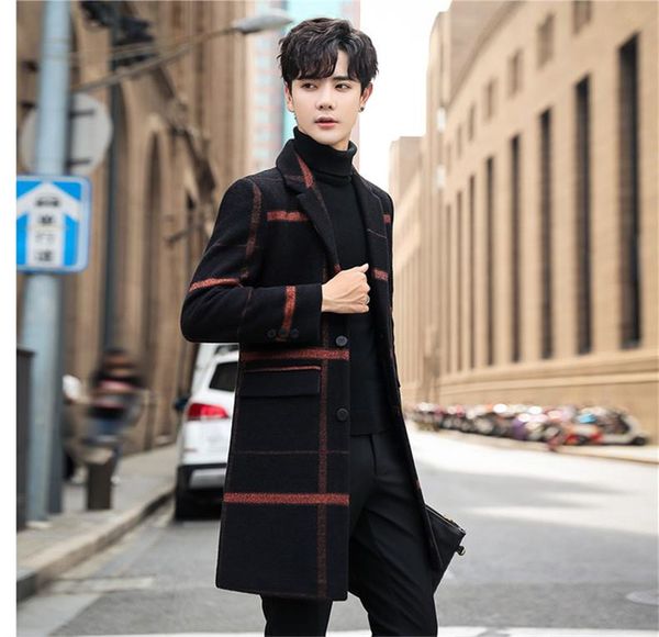winter designer mens coat luxury plaid thick slim wool outerwear fashion mens plus size fleece coat, Black
winter designer mens coat luxury plaid thick slim wool outerwear fashion mens plus size fleece coat, Black
