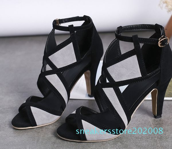 2019 european and american fish-mouth sandals with high, thin, cross-border foreign trade heel s08, Black
2019 european and american fish-mouth sandals with high, thin, cross-border foreign trade heel s08, Black
