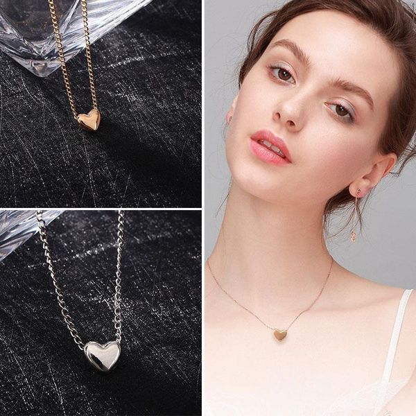 vessos heart necklace love necklace valentine's pendant heartshaped fashion party 2 colors, Silver
vessos heart necklace love necklace valentine's pendant heartshaped fashion party 2 colors, Silver