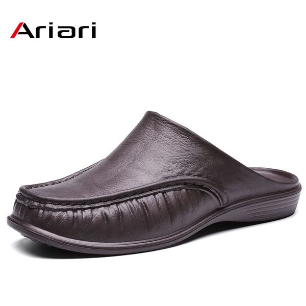 men shoes summer casual slippers british wind baotou half drag leather men shoes breathable slip on lazy loafers men's plus size, Black
men shoes summer casual slippers british wind baotou half drag leather men shoes breathable slip on lazy loafers men's plus size, Black