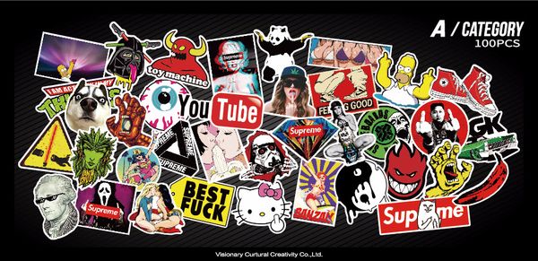 100 pcs packed new car stickers skateboard guitar travel case bicycle motorcycle sticker car decal individuality fashion sticker
100 pcs packed new car stickers skateboard guitar travel case bicycle motorcycle sticker car decal individuality fashion sticker