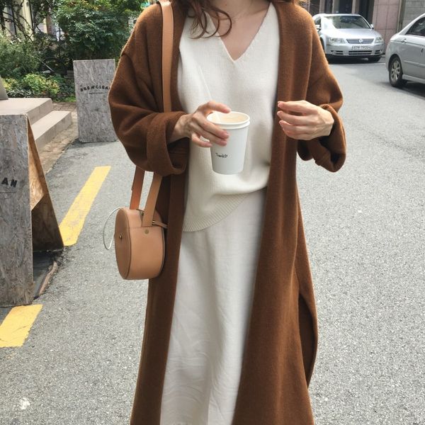 5 colors 2019 autumn chic style solid color long sleeve sweaters womens knitted long cardigans womens (x7221, White
5 colors 2019 autumn chic style solid color long sleeve sweaters womens knitted long cardigans womens (x7221, White