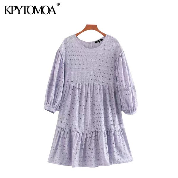kpytomoa women 2020 chic fashion hollow out embroidery ruffled mini dress vintage o neck lantern sleeve female dresses vestidos, White;black
kpytomoa women 2020 chic fashion hollow out embroidery ruffled mini dress vintage o neck lantern sleeve female dresses vestidos, White;black
