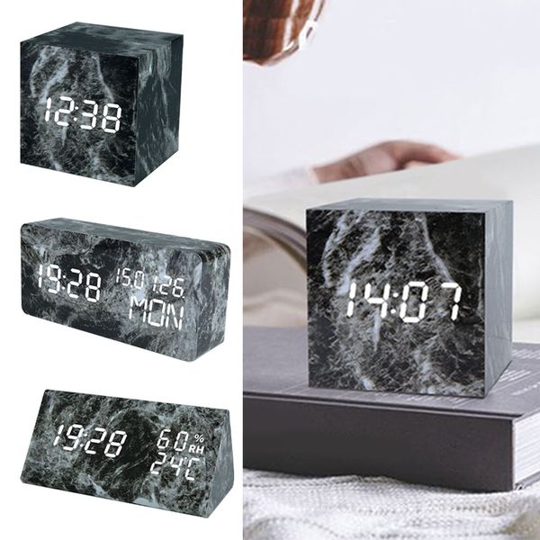 square battery operated led usb powered bedside bedroom marble vein voice control digital display calendar electronic clock
square battery operated led usb powered bedside bedroom marble vein voice control digital display calendar electronic clock