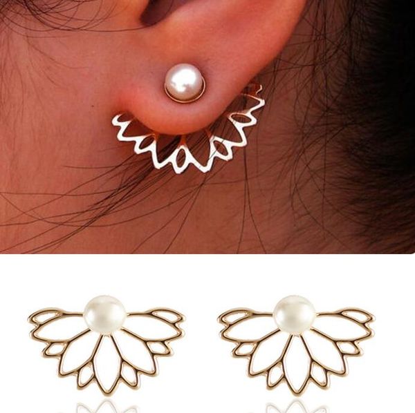 fashion pearl lotus front and back ear nails alloy quick selling ear nail jewelry the gift for women and girl, Golden
fashion pearl lotus front and back ear nails alloy quick selling ear nail jewelry the gift for women and girl, Golden