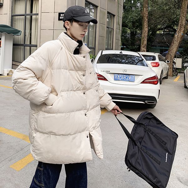 зима новое пальто мужская теплая толстые мода solid color parka men casual воротник пальто street wild сыпучие cotton jacket en, Black
зима новое пальто мужская теплая толстые мода solid color parka men casual воротник пальто street wild сыпучие cotton jacket en, Black