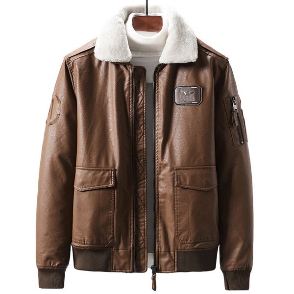 moruancle fashion men leather flight bomber jackets and coats with fur hood thick thermal warm windbreaker outerwear size m-3xl, Black;brown
moruancle fashion men leather flight bomber jackets and coats with fur hood thick thermal warm windbreaker outerwear size m-3xl, Black;brown