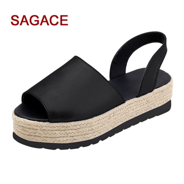 b-sagace sandals women's ladies summer flat playform woven thick-bottom sandals sandalia feminina roman shoes, Black
b-sagace sandals women's ladies summer flat playform woven thick-bottom sandals sandalia feminina roman shoes, Black