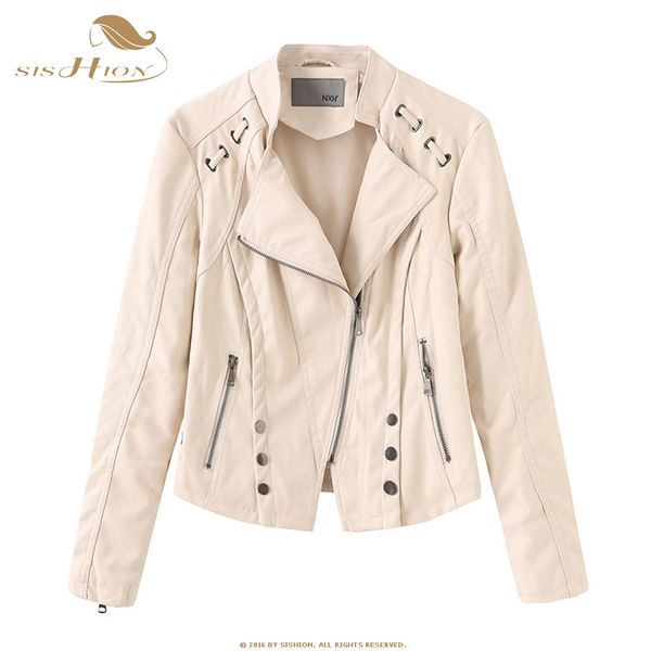 sishion 2019 autumn women slim black cool lady pu leather jackets sp0392 sweet female zipper faux femme coat outwear, Black;brown
sishion 2019 autumn women slim black cool lady pu leather jackets sp0392 sweet female zipper faux femme coat outwear, Black;brown