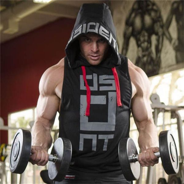 2017 men hooded sleeveless undershirt cotton man vest waistcoat sleeveless tank mens workout fitness hoodies sweatshirts man, White;black
2017 men hooded sleeveless undershirt cotton man vest waistcoat sleeveless tank mens workout fitness hoodies sweatshirts man, White;black