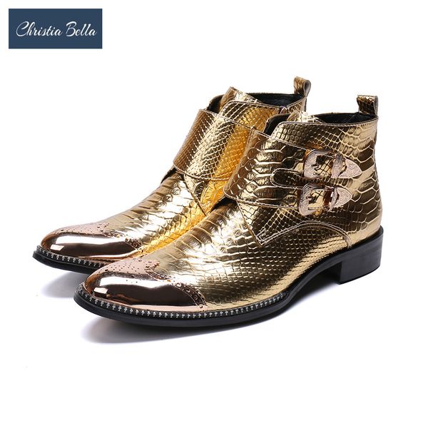 christia bella autumn buckle strap men shoes genuine leather boots fashion metal pointed toe boots big size zipper ankle, Black
christia bella autumn buckle strap men shoes genuine leather boots fashion metal pointed toe boots big size zipper ankle, Black