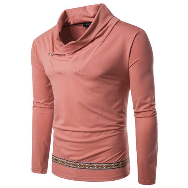 luxury men casual t shirt long sleeve pile collar t-shirt floral tee pullover top, White;black
luxury men casual t shirt long sleeve pile collar t-shirt floral tee pullover top, White;black