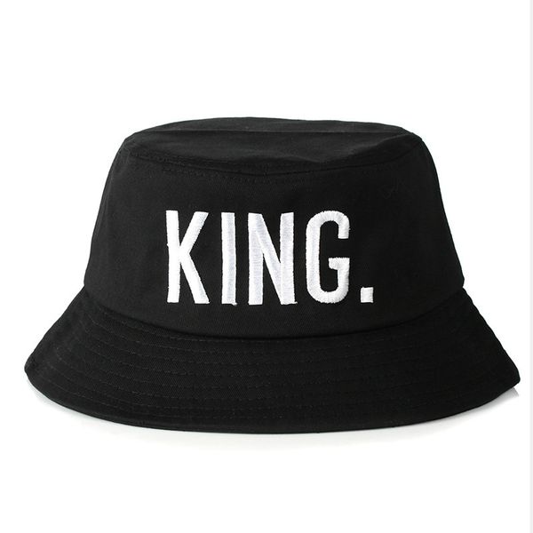 black king queen cap for lovers men women fisherman hat outdoor streetwear bucket hat couple
black king queen cap for lovers men women fisherman hat outdoor streetwear bucket hat couple
