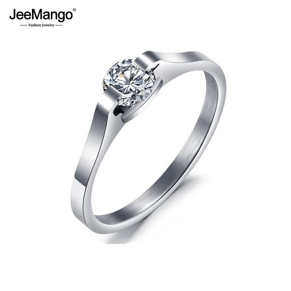 jeemango luxury rhinestone women finger ring stainless steel wedding ring female engagement jewelry anel jogj254, Slivery;golden
jeemango luxury rhinestone women finger ring stainless steel wedding ring female engagement jewelry anel jogj254, Slivery;golden